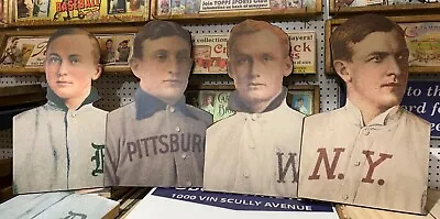 T206 Thick Wooden Cut Out Portraits Of Cobb Wagner Mathewson & Johnson - READ • $229.95