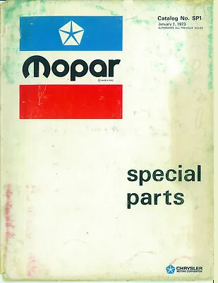 1973 Direct Connection Mopar Racing Parts Catalog Sox & Martin Rod Shop Copy • $25