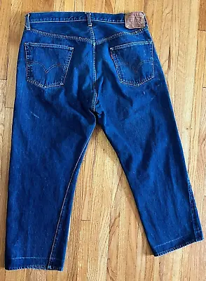 Vintage Levis Big E 501 Selvedge  Denim Jeans 40X30 • $898