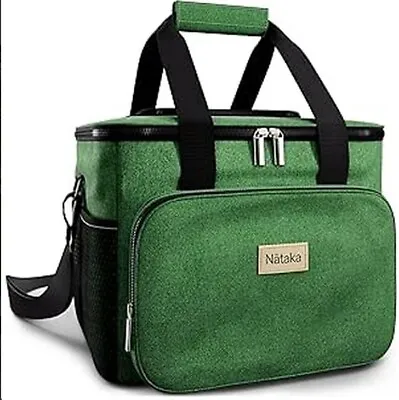 Fabric Cool Bag Box Taka Thermal Insulated Green Lunch / Picnic Bag • £3.99