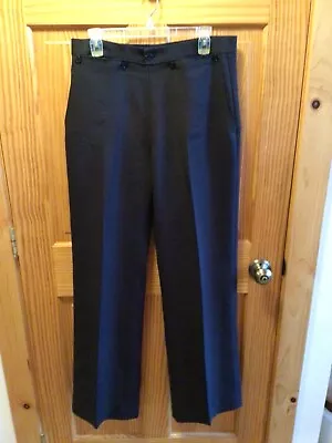 Amish Mennonite Hand Made Black 6-Button Broadfall Pants W33 EUC Plain Clothing • $14.99