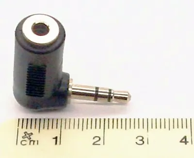 3.5mm Stereo Audio Jack Plug To Socket Right-angle Adapter. Pack Of 2 Supplied. • £5.70