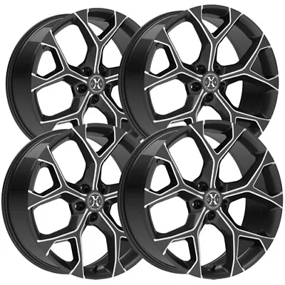 (Set Of 4) Xcess X05 18x8.5 4x100/4x4.5  +35mm Black/Milled Wheels Rims 18  Inch • $806