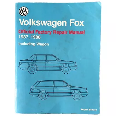 Volkswagen VW Fox 1987-1993 Tune-up Shop Repair Service Manual Book Bentley 1992 • $42.99