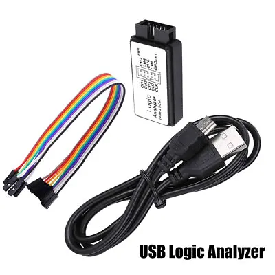 24MHz 8 Channel USB Logic Analyzer 8 CH Logic Analyzer For MCU ARM FPGA Tools • £9.29