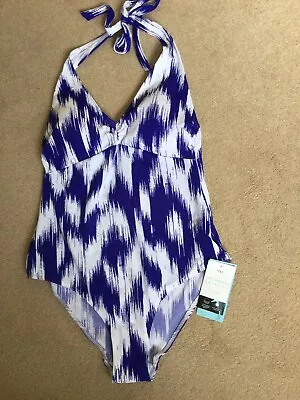 Ladies Halter Neck Swimsuit Size 14 M&S New • £8