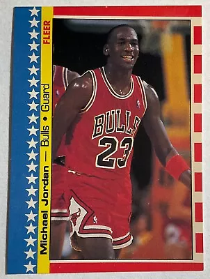 1987-88 Fleer MICHAEL JORDAN Chicago Bulls Sticker #2 • $4.06
