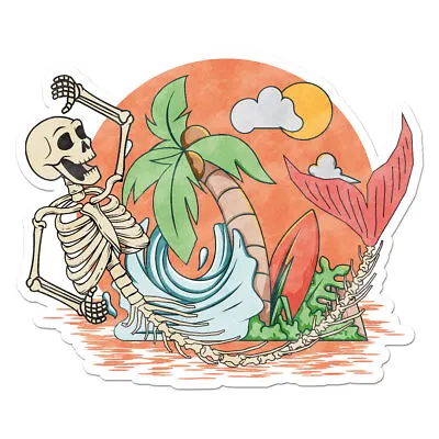 Mermaid Skeleton Vinyl Decal Sticker - Ebn11877 • $3.45