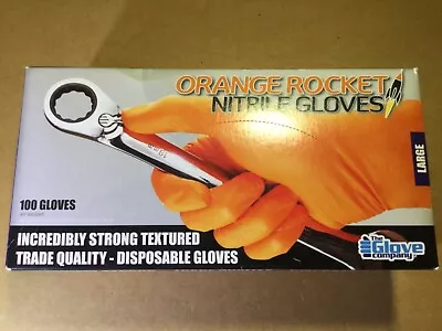 TGC Workgear Nitrile Gloves - Orange - Latex & Powder Free • $35