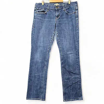 Cabi Jeans Womens Size 10 Cotton Blend Blue Denim Straight Leg With Pockets • $19.95
