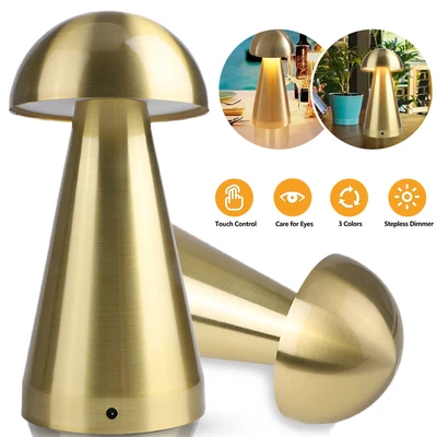 £16.99 • Buy Vintage Retro Led Mushroom Table Lamp Bedroom Living Room Lighting Desk Light
