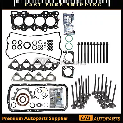 Full Gasket Set W/ Bolts Valve Kit Fits 94-00 Honda CIVIC 1.6L DOHC B16A2 B16A3 • $387.96