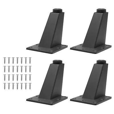 Sofa Legs Set Of 4 Matte Black Replacement Couch Legs3-1/8 Inch / 80mm Metal ... • $22.10