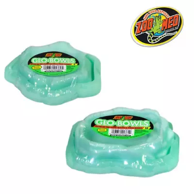 Zoo Med Glo-Bowls Glow In The Dark Reptile Water & Food Dish • $15.95