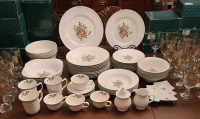 MIKASA HOLIDAY SEASON *PICK PIECES*  Chop Plates Serving Bowls Glasses & Cups • $3.99