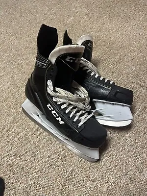 CCM Ice Hockey Skates Size 12D Senior Black Super Tacks Elite Hockey Blade Cover • $65.50