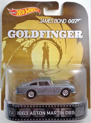 Hot Wheels  Retro Entertainment 007 James Bond Goldfinger 1963 Aston Martin Db5 • $14.99