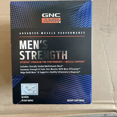 GNC AMP Men's Strength Vitapak - 30 Packs EXP:03/2024 • $39.99