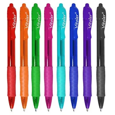 PensColored Pens8 Pack 1.0MmPens Ballpoint Assorted Colors Multi Colored Pen • $6.53