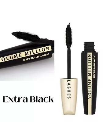 L'Oreal Volume Million Lashes Mascara Black/Waterproof/Mega FREE UK DELIVERY • £6.49