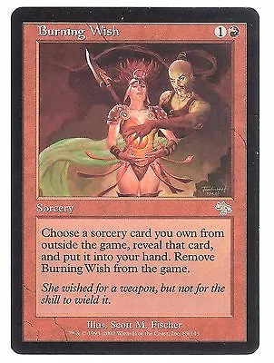 Burning Wish Judgement Nm Rare Magic: The Gathering Mtg Free U.s. Shipping • $13.99