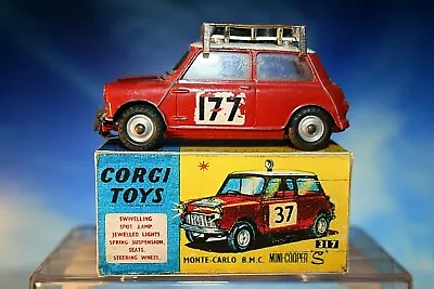 Mini Cooper S Monte Carlo B M C Reproduction Corgi BOX ONLY No. 317 • $7.51