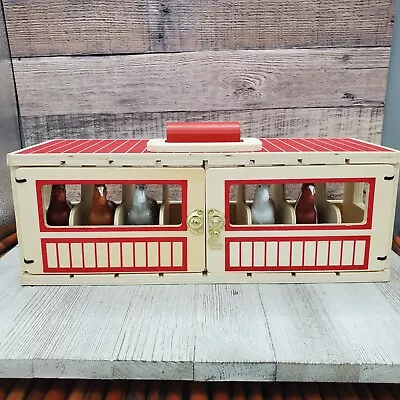 Melissa & Doug Take Along Show Horse Stable Wooden  W/ Only 5 Horses Toys *READ  • $19.99