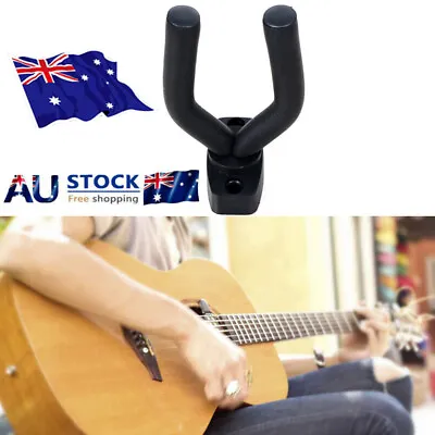$9.12 • Buy Guitar Hanger Wall Mount Stand Hook Bass Ukulele Bracket Wall Rack DS
