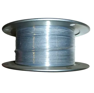 3/8  X 250 Ft Bulk Galvanized Aircraft Cable 7x19 EIPS Steel Core Guide Wire  • $159.95