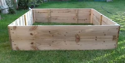 £68 • Buy 30CM HIGH RAISED BED WOODEN GARDEN PLANTER TROUGH, Vegetables, Herbs, Flowers