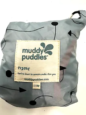 Boys Girls Unisex Childs Age 11-12 Muddypuddles Pack A Mac Rain Jacket In A Bag • £8