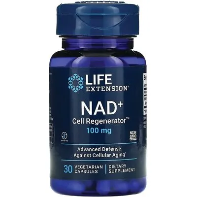 Life Extension Nad+ Cell Regenerator Nicotinamide Riboside 100 Mg 30 Veg Caps • $19.42