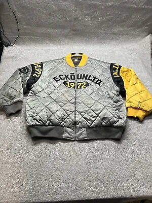 VTG Adult XL Ecko Untld REVERSIBLE Puffer Style Jacket Quilted Full Zip Gray • $125
