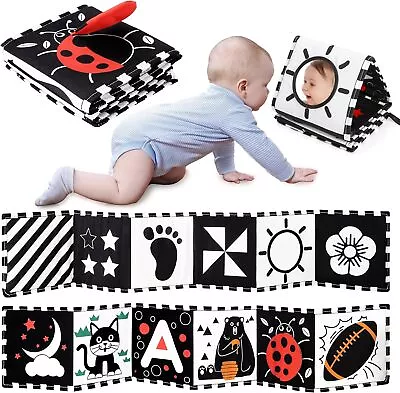 URMYWO Baby Toys 0-6 Months Black And White Newborn Toys Brain Development • £9.92