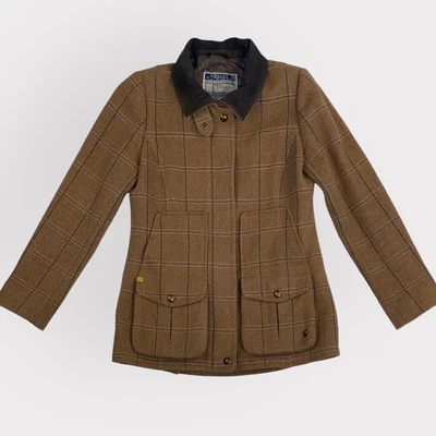 £65 • Buy Joules Fieldcoat Jacket Wool Harkworth Tweed Floral Lined Coutry Size UK12 / M