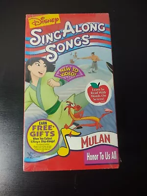 Disney Sing Along Songs - Mulan: Honor To Us All (VHS 1998) SEALED Brand New • $19.99