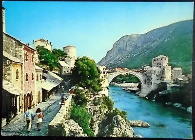View Of Mostar Bridge (Stari Most) 16th-Century Bridge Bosnia-Herzegovina • $2.50
