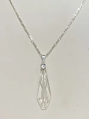 50% Off Sale* Rare 1920's Art Deco Crystal Intaglio Pendant-woman W/torch* -new • $19.95