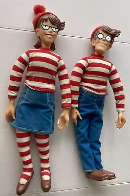 Vintage Mattel 1991 Where's Waldo 18 Inch Dolls - Waldo And Wenda 1990s • $25