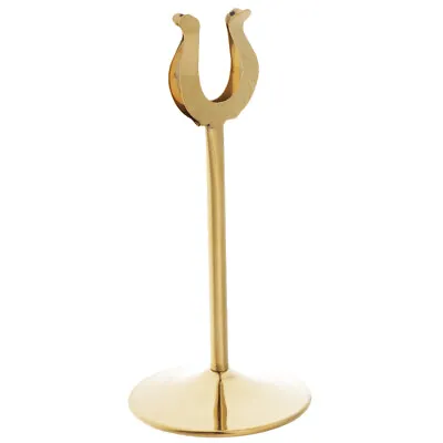 U Shaped Place Card Holder Table Number Stand Holder 8 Inches Gold • £10.85