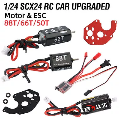 SCX24 Motor Upgrades Kit For 1/24 RC Crawler Axial Scx24 Brushed Esc Motor Combo • £7.79