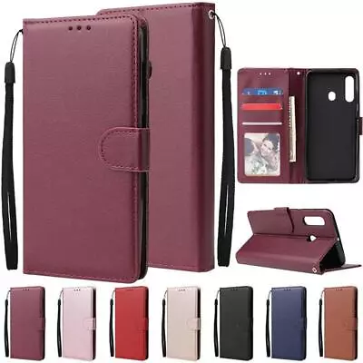 Genuine Leather Protective Flip Cover For Samsung Galaxy A Series • $40.70