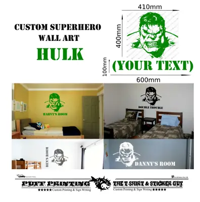 Superhero Inspired Wall Art Stickers Décor Vinyl Decals Bedroom Den Home • £10.99