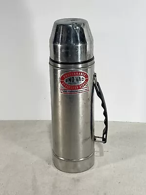 UNO-VAC Unbreakable Stainless Steel Thermos Quart Vintage - Made In The USA! • $10