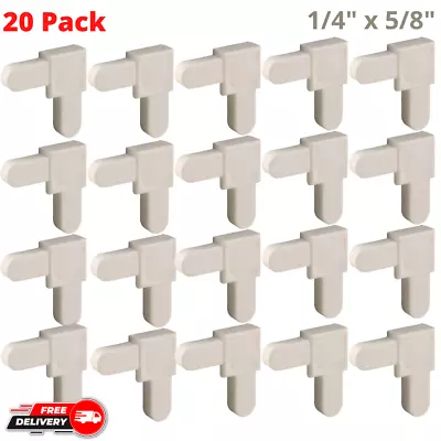 20Pcs White Plastic Replacement Corners For Mobile Home Screen Frames 1/4 X5/8  • $14.99