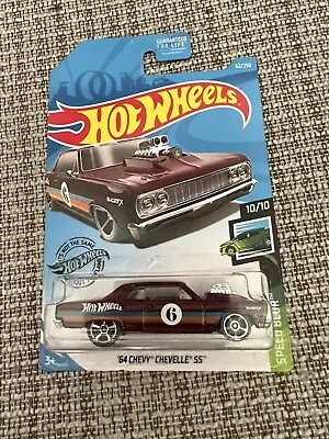 1 2019 Hot Wheels Speed Blur Maroon ‘64 Chevelle • $1.86