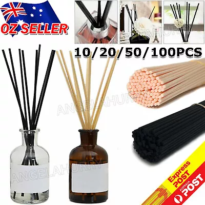 10-100x Premium Quality Reed Diffuser Reeds Rattan Stick Bulk Pack 3x200mm NEW • $3.93