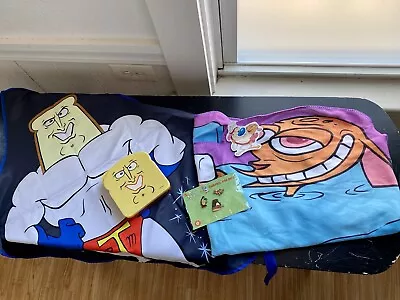 REN & STIMPY Nick Box Lot! Pins Powdered Toastman Towel 90s Nickelodeon NEW • $45.99