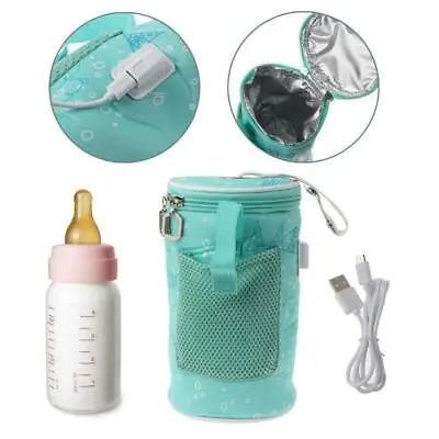 USB Baby Bottle Warmer Heater Insulated Bag Travel Cup Portable In Car • £14.90