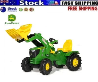 $508.46 • Buy NEW John Deere 142cm Kids Ride-On Kids Tractor W/ Loader Adjustable Seat/Pedal